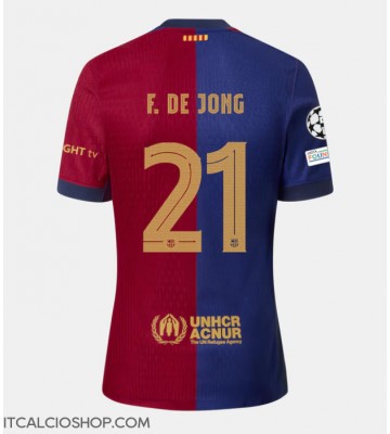 Barcelona Frenkie de Jong #21 Prima Maglia 2024-25 Manica Corta